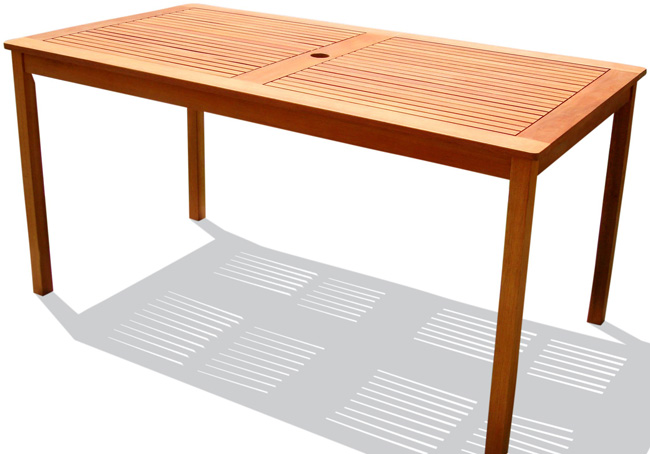 Wood Patio Table