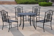 Five-piece Wrought Iron Patio Set