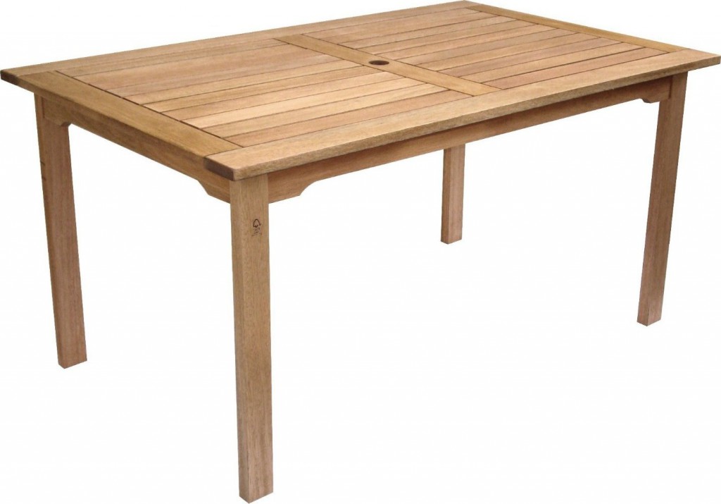 Amazonia Milano Eucalyptus Rectangular Outdoor Dining Table Patio Table
