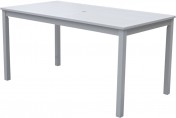 Vifah Bradley Rectangular White Outdoor Dining Table