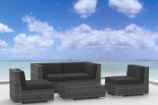 Urban Furnishing RIO 5pc Wicker Outdoor Sectional Sofa Set