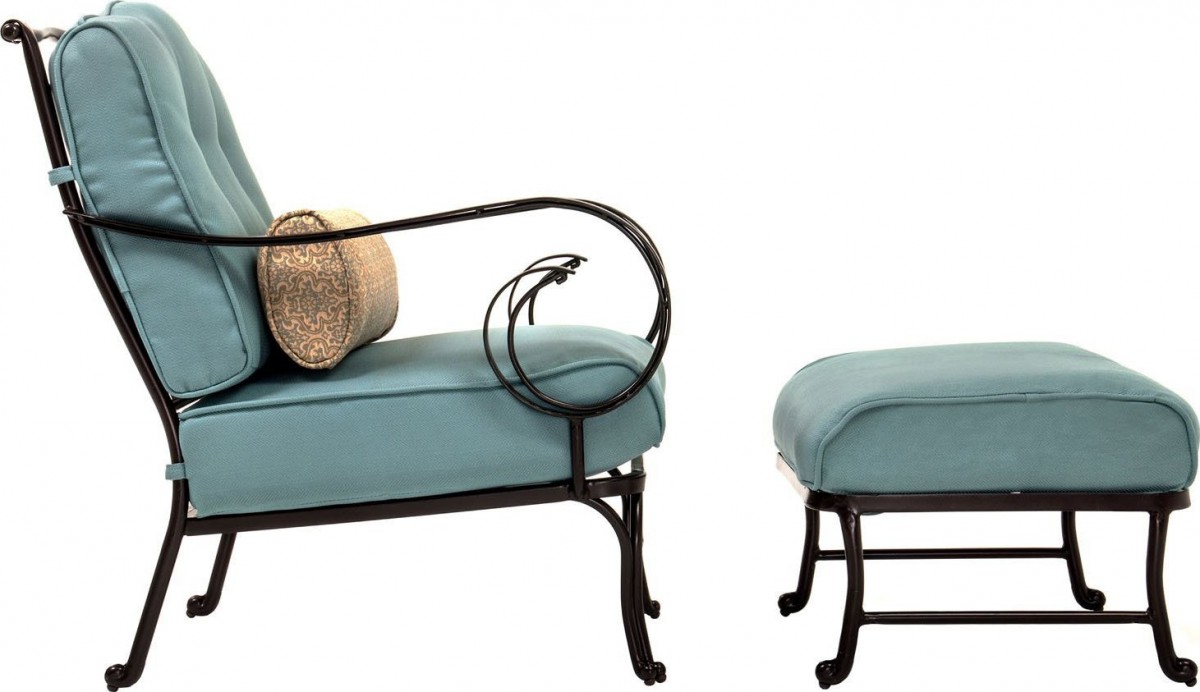 Hanover Oceana 6 Piece Outdoor Conversation Set w/ Deep Seat Cushions