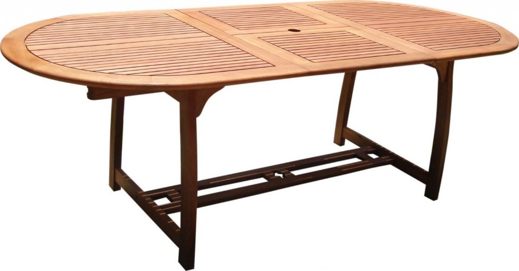 VIFAH V503 Outdoor Extension Table with Butterfly Patio Table