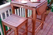 Outdoor Interiors 2-4-6 Folding Pub Table