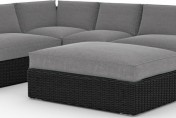 Toja Patio Furniture Bretton 5 Piece Outdoor Sectional Sofa Set with Sunbrella Cushions