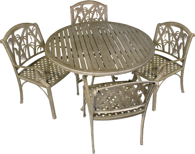 Bali 5-piece Outdoor Dining Table and Chairs Set