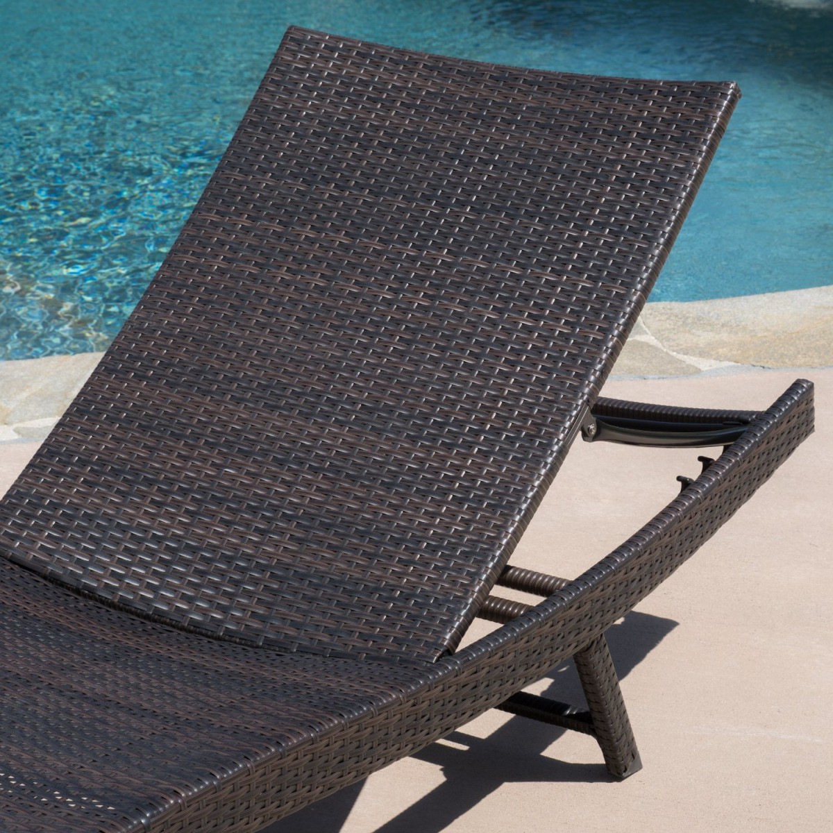 Eliana 2pc Ergonomic Wicker Outdoor Chaise Lounge Chairs