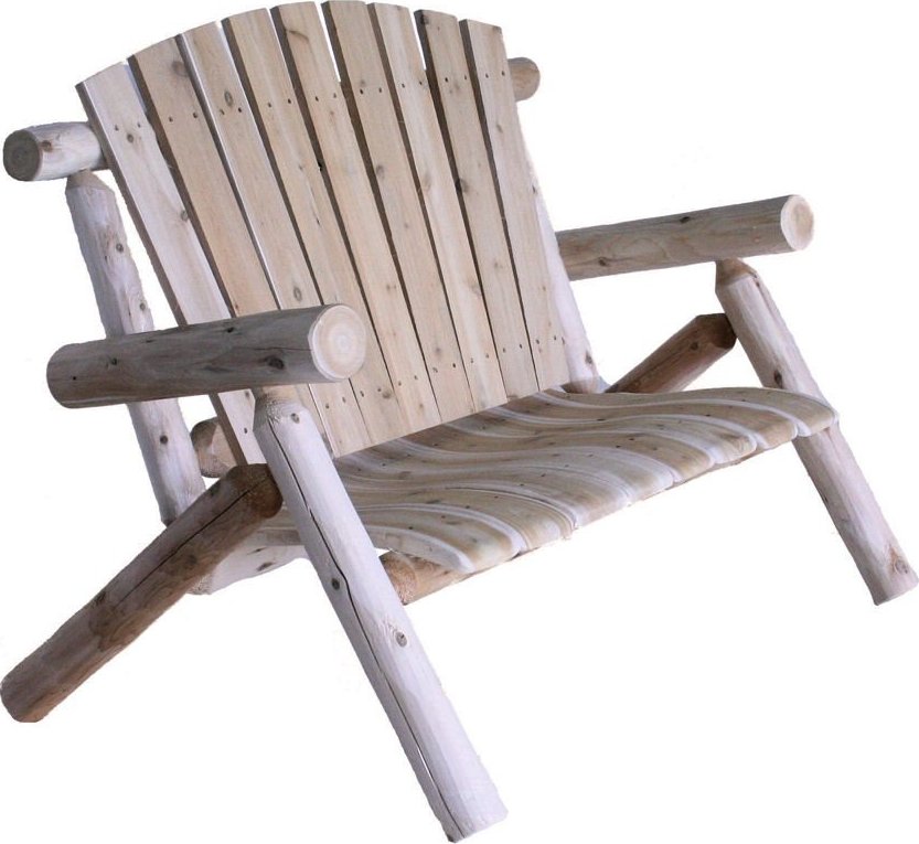 Lakeland Mills 4ft Cedar Log Chair Loveseat
