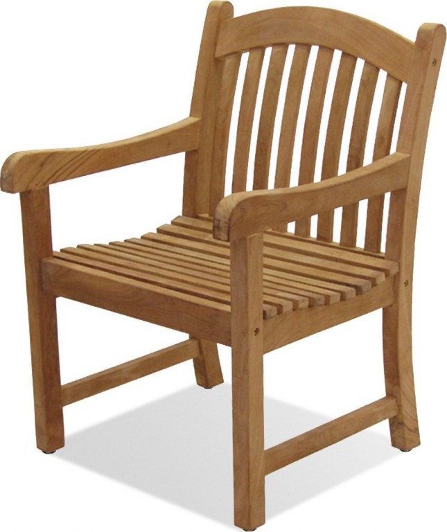 Amazonia Teak Newcastle Outdoor Patio Teak Armchair