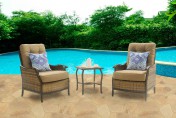Hanover Hudson Square 3-Piece Outdoor Deep-Seating Lounge Set