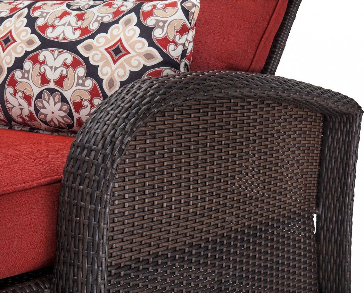 Hanover Strathmere Luxury Wicker Outdoor Recliner Chair