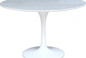 Eero Saarinen Tulip Table – 48″ White, Round, Marble-Top Dining Table