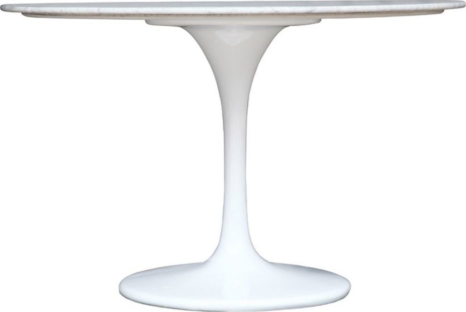 Eero Saarinen Tulip Table – 48″ White, Round, Marble-Top Dining Table