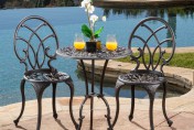 Charleston Aluminum Bronze Bistro Set