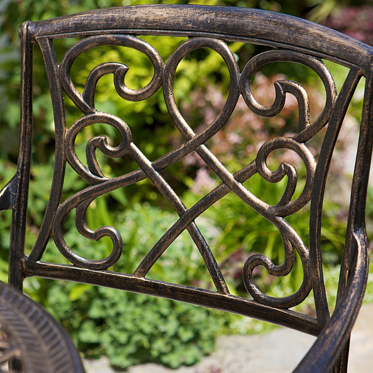 Santa Maria Cast Aluminum Brown 3-piece Bistro Bar Set