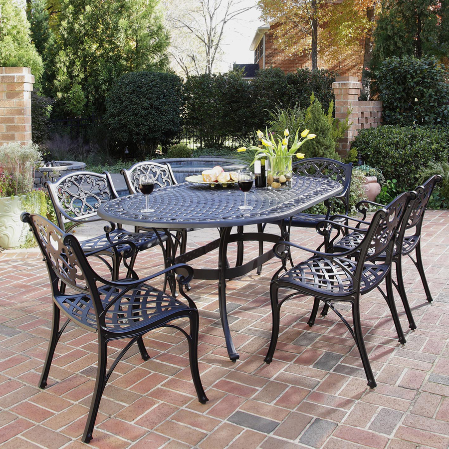 Home Styles Biscayne Oval Outdoor Dining Table