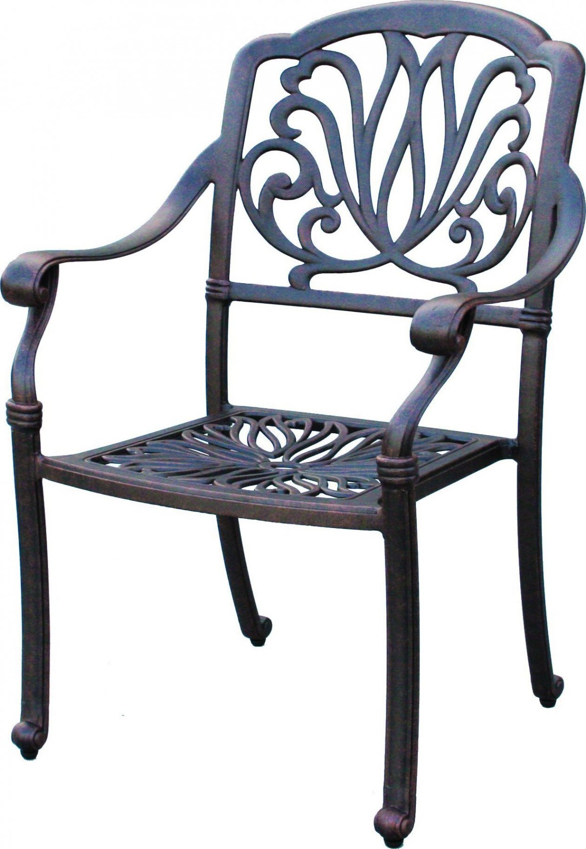 Darlee Elisabeth Cast Aluminum 9 Piece Patio Dining Set with Rectangular Table