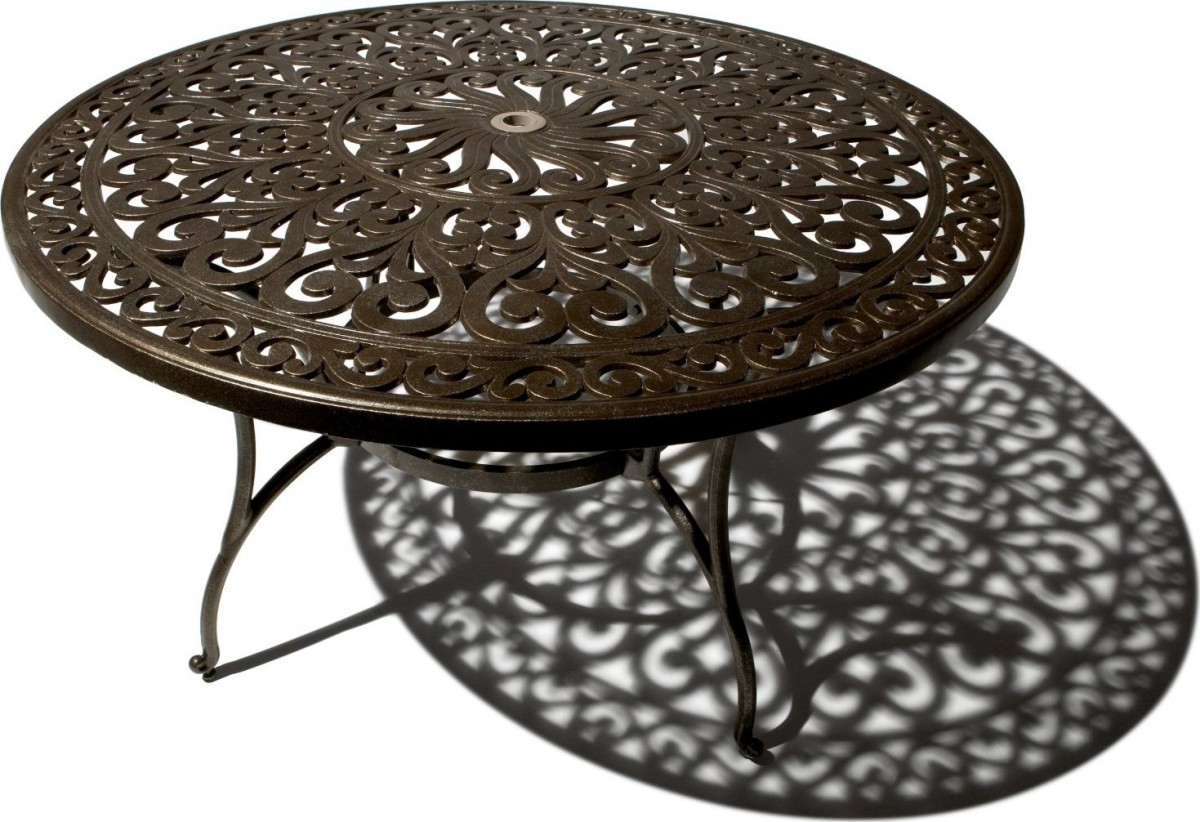 Strathwood St. Thomas Cast Aluminum Round Dining Table