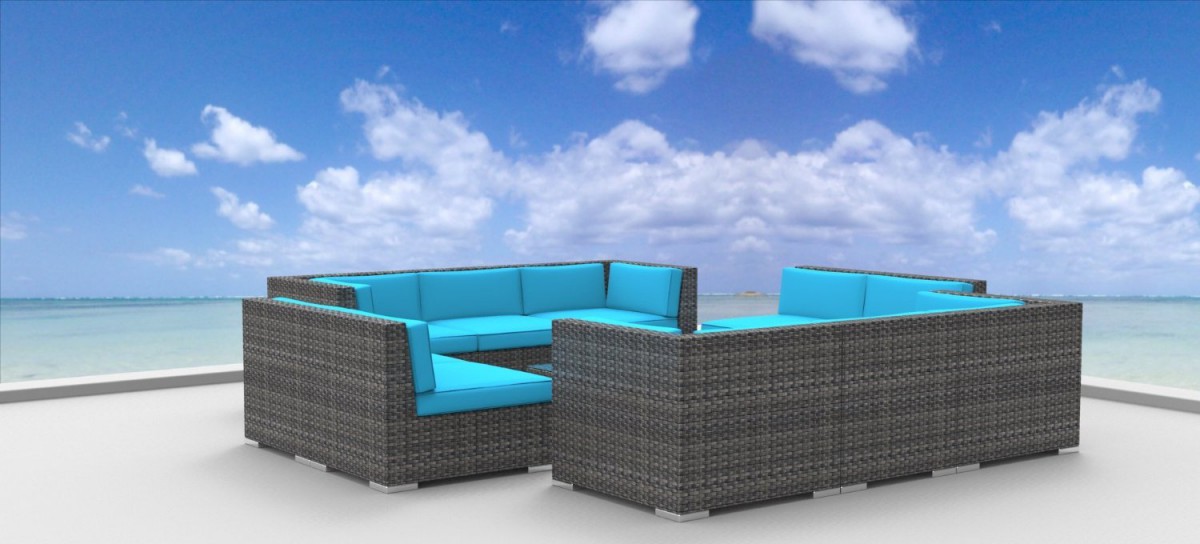 Urban Furnishing BERMUDA 11pc Outdoor Sectional Sofa Set