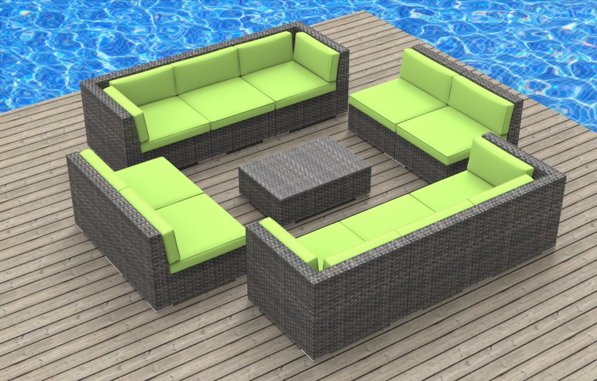 Urban Furnishing BERMUDA 11pc Outdoor Sectional Sofa Set