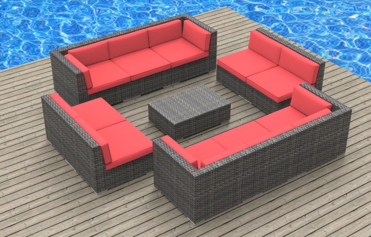 Urban Furnishing BERMUDA 11pc Outdoor Sectional Sofa Set