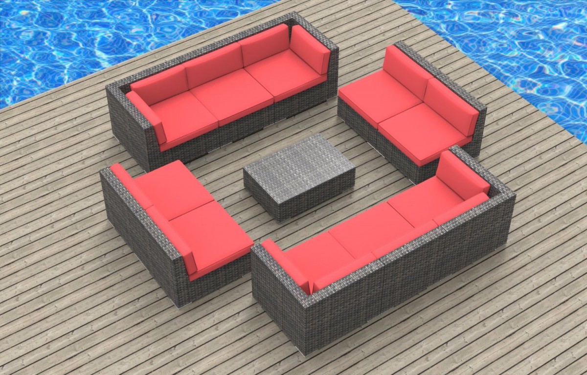 Urban Furnishing BERMUDA 11pc Outdoor Sectional Sofa Set