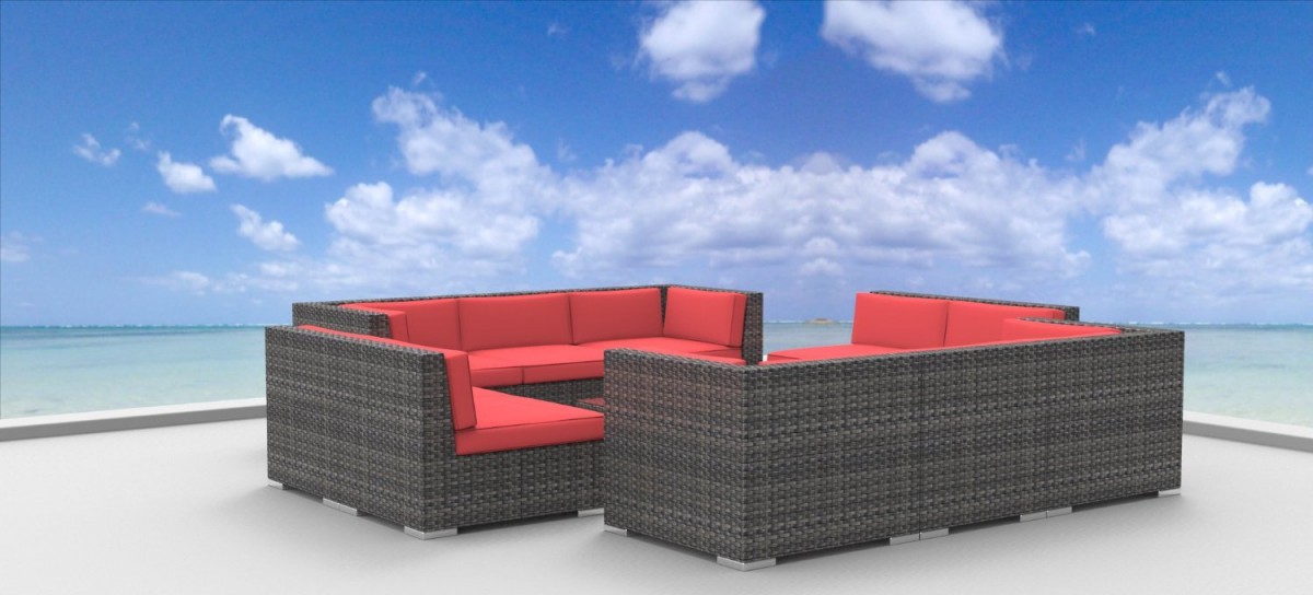 Urban Furnishing BERMUDA 11pc Outdoor Sectional Sofa Set