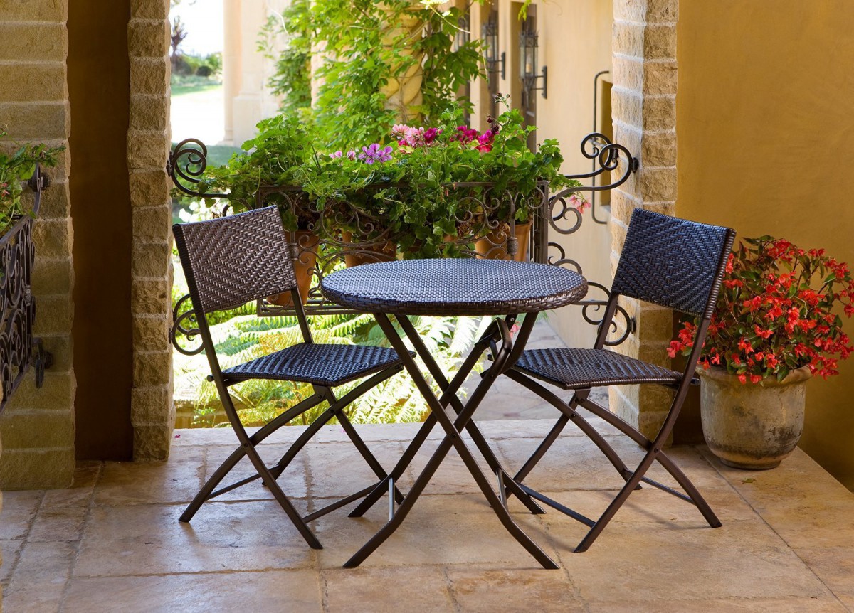 Cantina Bistro 3-piece Folding Dining Set