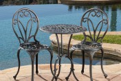 Thomas Cast Aluminum Dark Gold 3-piece Bistro Set