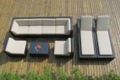 Ohana Collection 9pc Outdoor Sectional Sofa / Chaise Lounge Set