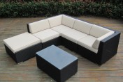 Ohana Collection 6pc Sunbrella Outdoor Sectional Sofa Set