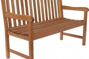 Amazonia Milano Eucalyptus Outdoor Wood Bench