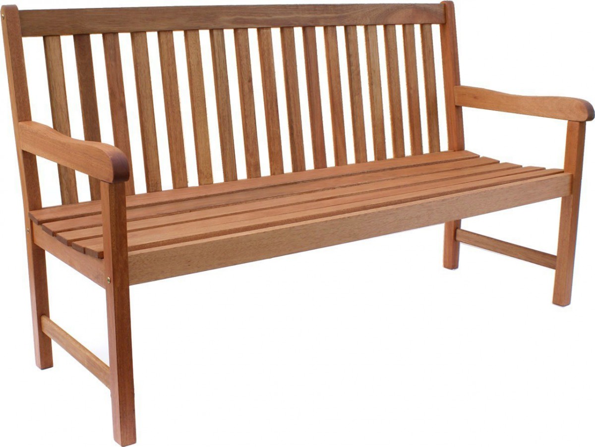 Amazonia Milano Eucalyptus Outdoor Wood Bench