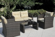 Giantex 4pc Wicker Sofa Outdoor Patio Furniture Set