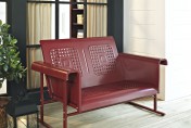 Crosley Metal Outdoor Glider Bench Loveseat