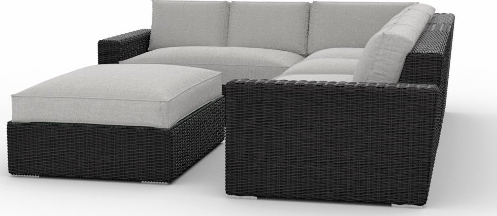 Toja Patio Furniture Turo 5 Piece Outdoor Sectional Sofa Set with Sunbrella Cushions