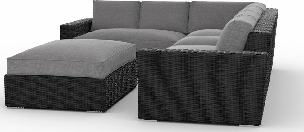 Toja Patio Furniture Turo 5 Piece Outdoor Sectional Sofa Set with Sunbrella Cushions