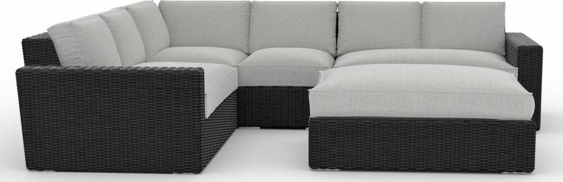 Toja Patio Furniture Turo 5 Piece Outdoor Sectional Sofa Set with Sunbrella Cushions