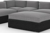 Toja Patio Furniture Yorkville 5 Piece Outdoor Sectional Sofa Set with Sunbrella Cushions