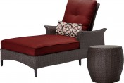 Hanover Gramercy Outdoor Chaise Lounge Chair and Table Set