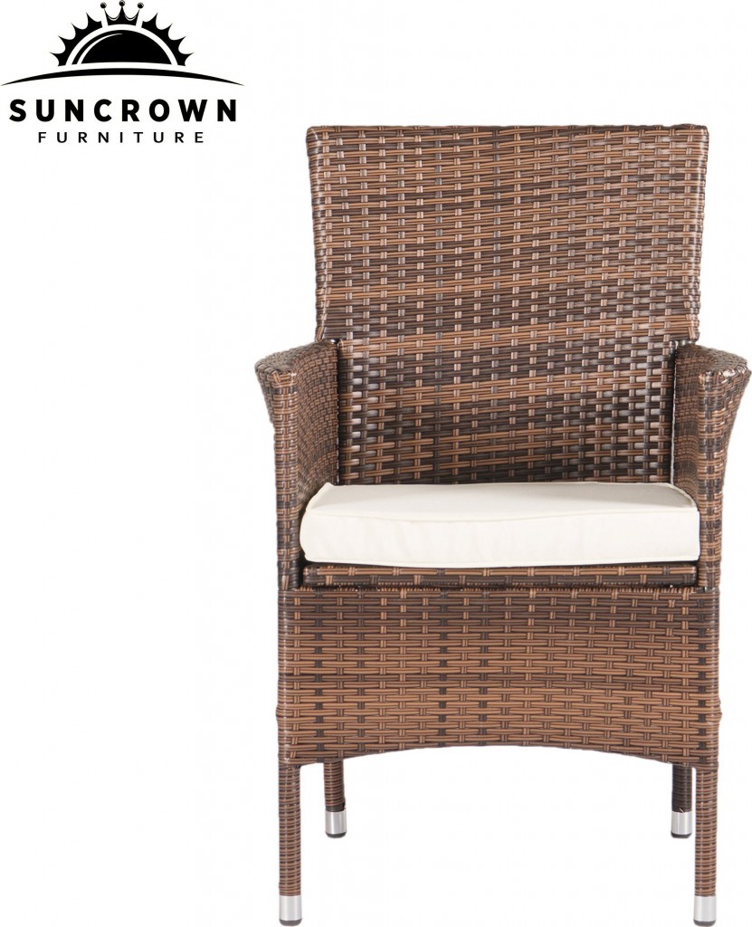 Suncrown 5 Piece Wicker Outdoor Dining Set with 35" Round Table Patio