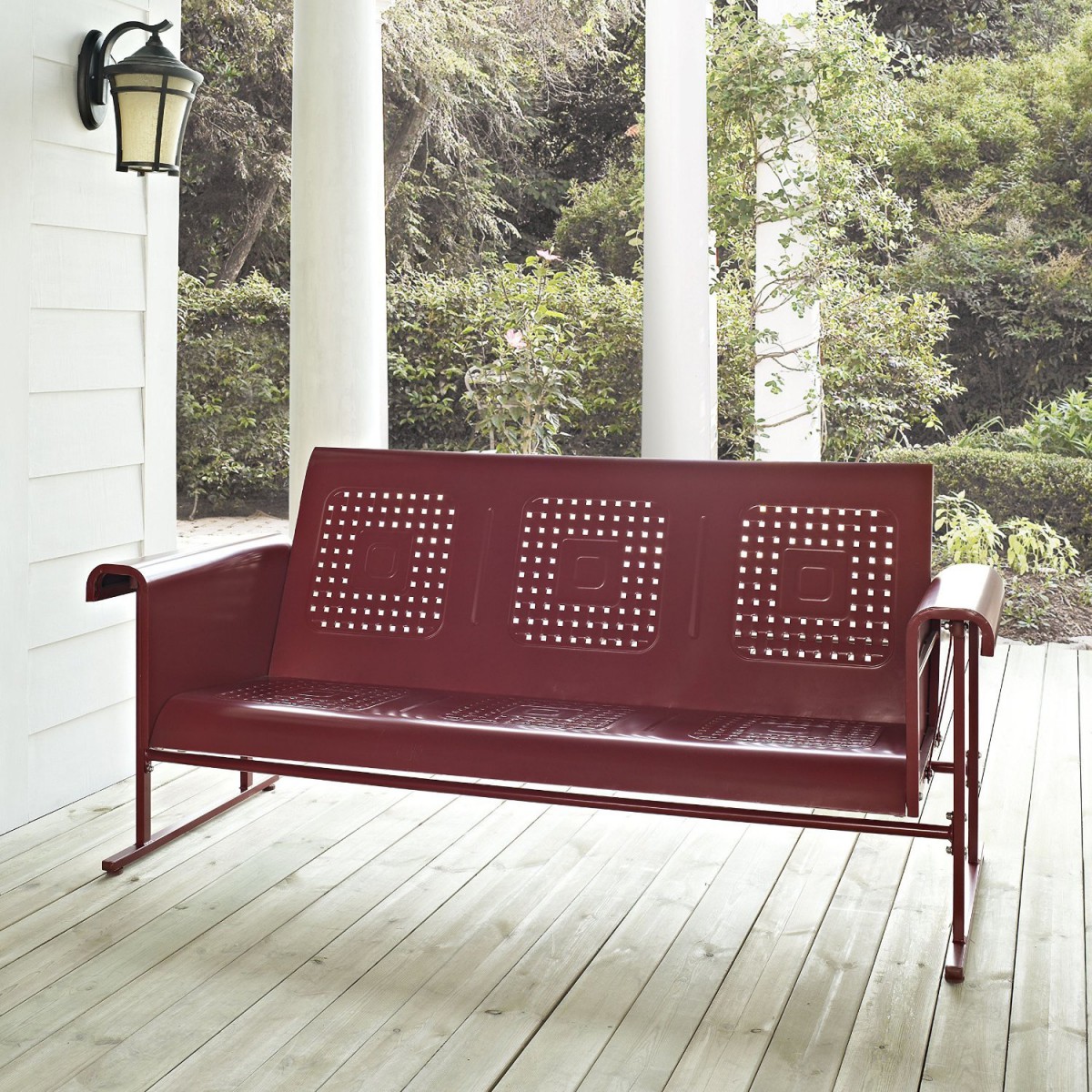 Crosley Metal Outdoor Glider Bench Sofa