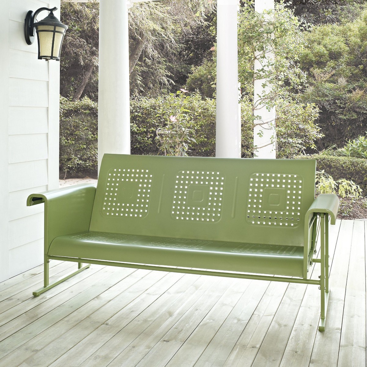 Crosley Metal Outdoor Glider Bench Sofa