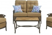 Hanover Hudson Square 4-Piece Outdoor Deep-Seating Lounge Set