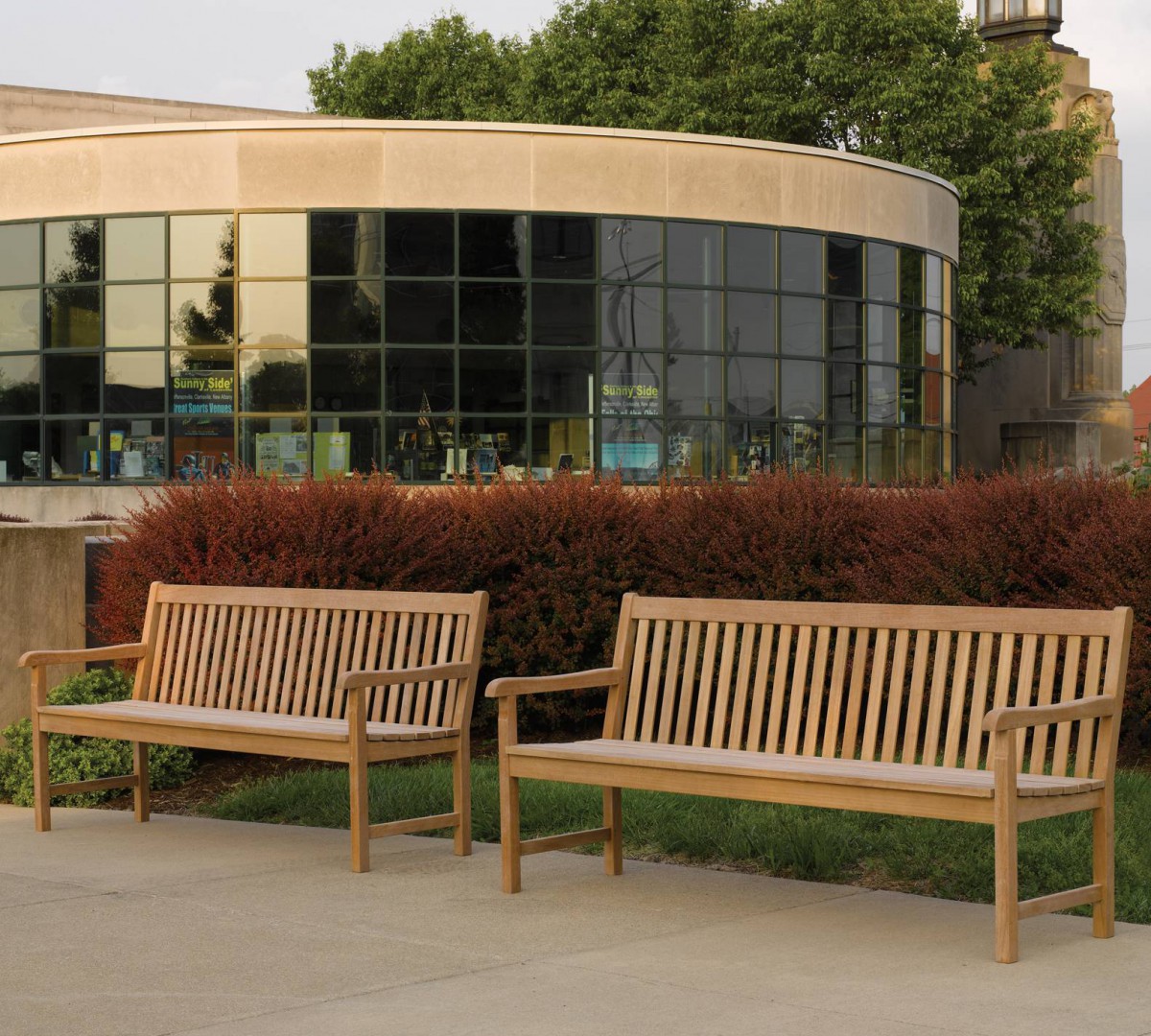 Oxford Garden Classic Shorea Outdoor Teak Wood Bench