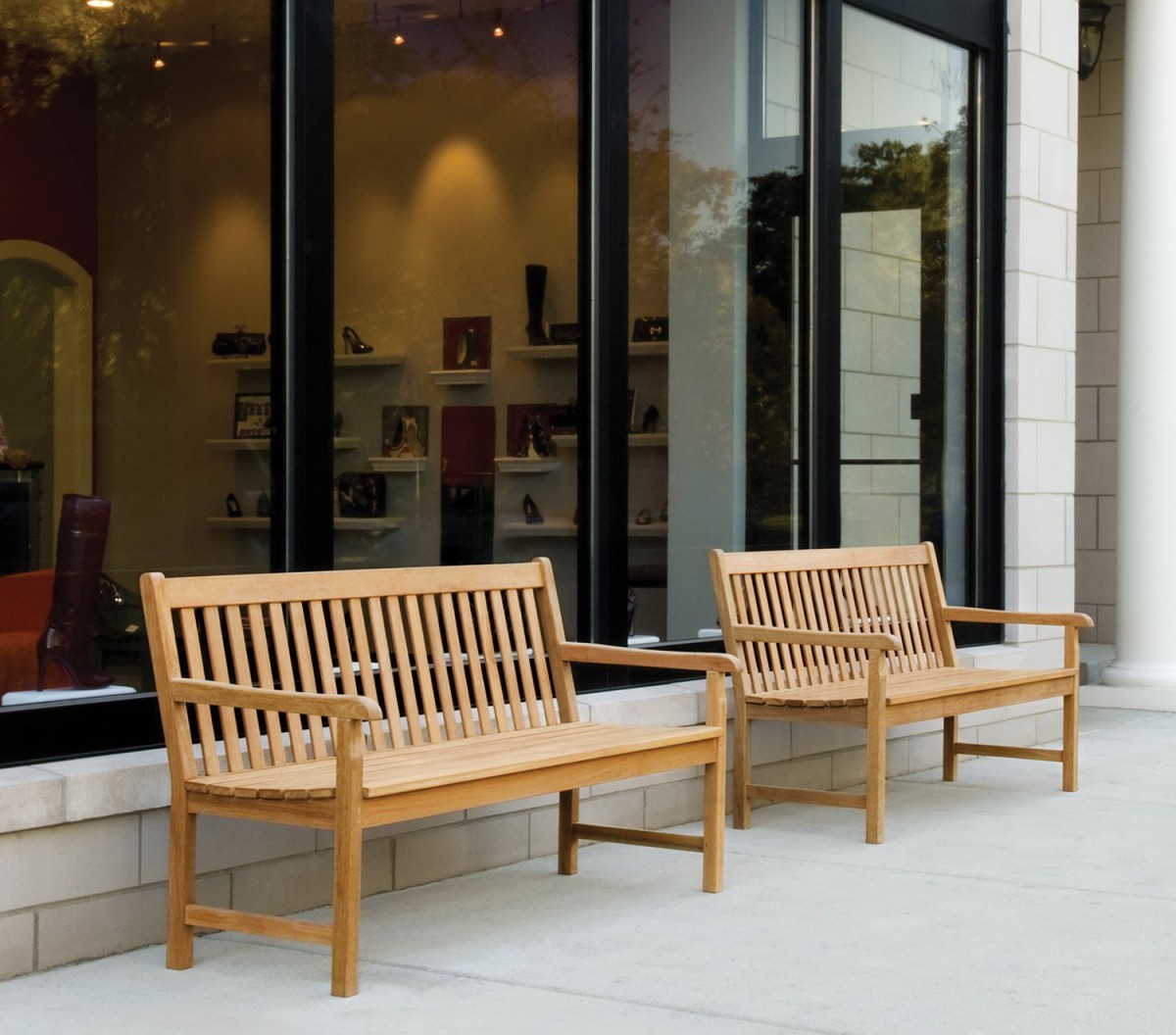 Oxford Garden Classic Shorea Outdoor Teak Wood Bench