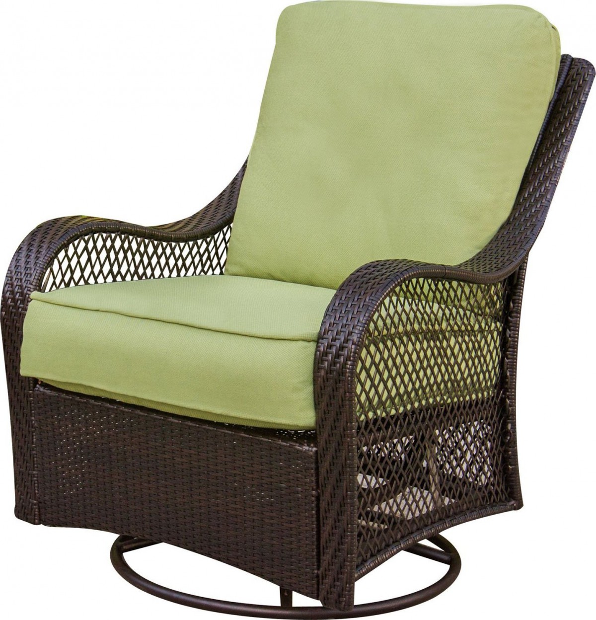 Hanover Orleans 4 Piece Outdoor Conversation Set with Swivel Glider Chairs