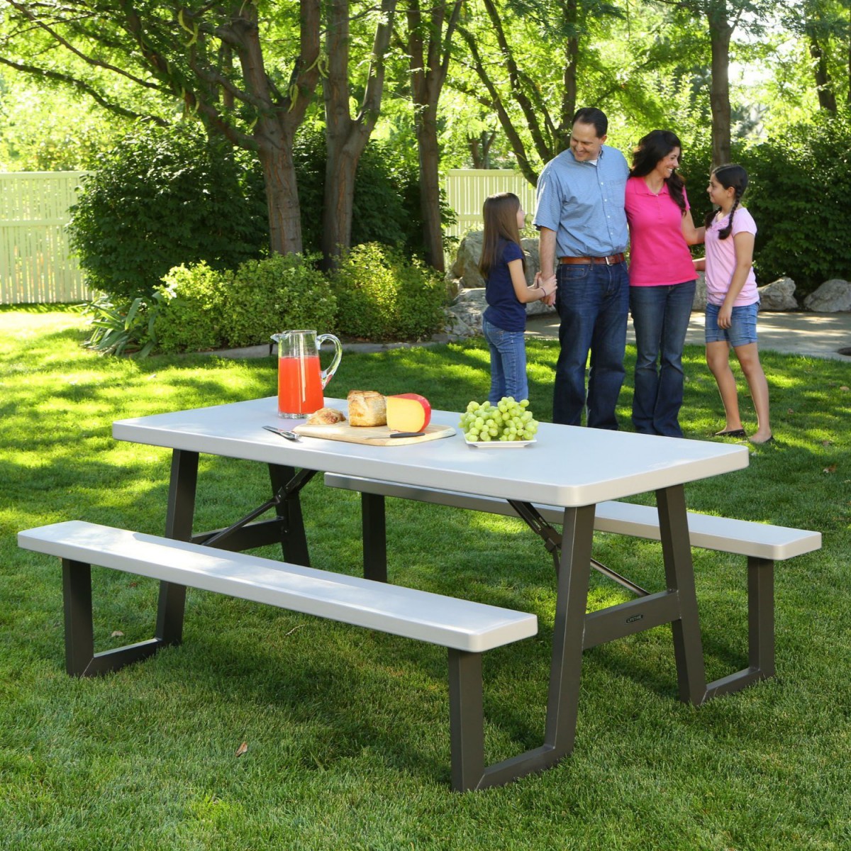 Lifetime 60030 W-Frame 6 Foot Folding Picnic Table Bench