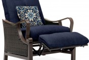 Hanover Ventura Luxury Resin Wicker Outdoor Recliner Chair