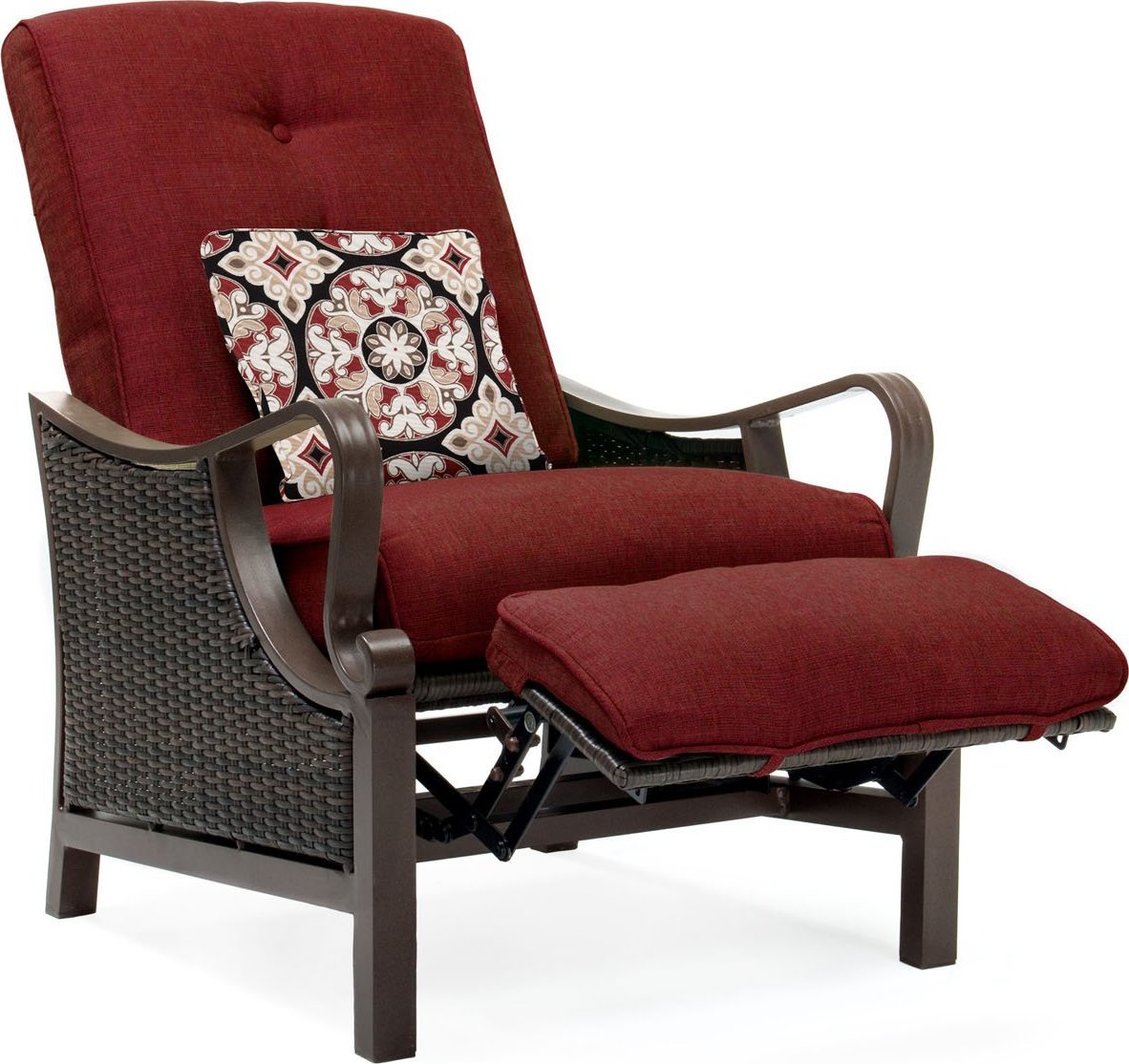 Hanover Ventura Luxury Resin Wicker Outdoor Recliner Chair